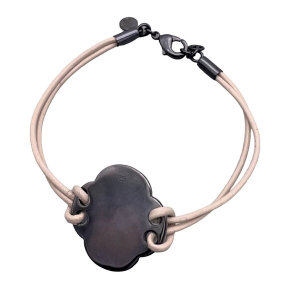 Gorjana Leather Pink Cord Bracelet Lobster Closure - Picture 2 of 7